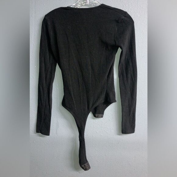 Madewell v-neck faux wrap Long Sleeve Bodysuit XXS - Picture 2 of 2